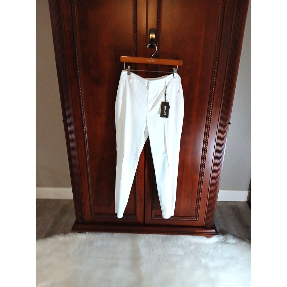 NWT Ralph Lauren RLX Women's 8P White Performance Golf Pants Logo